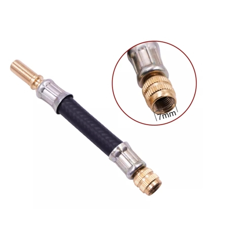 อะแดปเตอร์  ท่อขยายปั๊มลม อะแดปเตอร์ต่อวาล์วยางรถ ยางวาล์วส่วนต่อขยายหลอดยางสูบลม อุปกรณ์เสริมรถยนต์