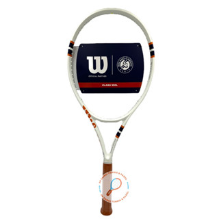 ไม้เทนนิส Tennis racket Wilson Clash 100L V2 Roland Garros สีขาว หนัก 280 ของแท้ พร้อมส่ง