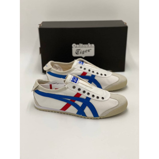 Onitsuka Tiger Mexico66 รองเท้าโอนิซึกะไทเกอร์(แบบผ้า) รองเท้าสลิปออน ⭐รับประกันสินค้าตรงปกแท้✔100% ✅Size:37-45eu