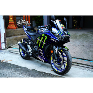 สติ๊กเกอร์ Yamaha YZF R3 โมเดลเก่า ลาย Munster