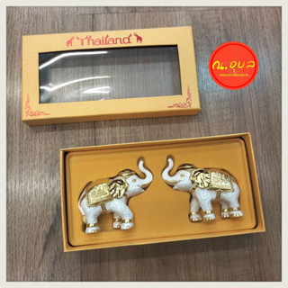 🐘🐘ช้างคู่ โมเดลช้าง ช้างโมเดล Elephant thailand Souvenir in smile land ของฝากจากไทย 🐘🐘