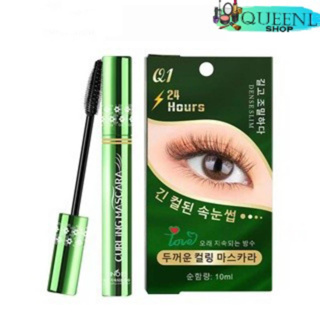 Queenly_Shop ♦️ของแท้♦️ มาสคาร่า YINOFS Q1 Cover: Mascara : บีคิว มาสคาร่า เขียว NO.Cos131