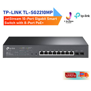 JetStream 10-Port Gigabit Smart Switch with 8-Port PoE+10-Port Gigabit Smart Switch with 8-Port PoE+ TP-LINK TL-SG2210MP