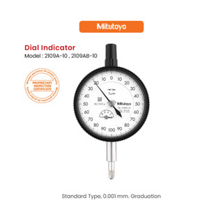 ไดอัลเกจวัด ความละเอียด0.01 รุ่น 2109A-10, 2109AB-10 - Dial Indicators Standard type Series 2109A-10 (MITUTOYO)