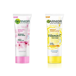 Garnier การ์นิเย่ โฟมล้างหน้า ไบร์ทคอมพลีท/ซากุระโกลว์ 50g