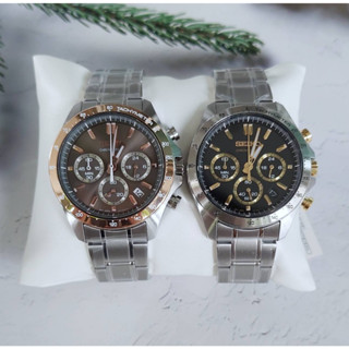 นาฬิกา Seiko SPIRIT รุ่น SBTR015,SBTR024 และ SBTR026 นาฬิกาผู้ชาย Chronograph สายแสตนเลส ของแท้100% รับประกันสินค้า 1ปี