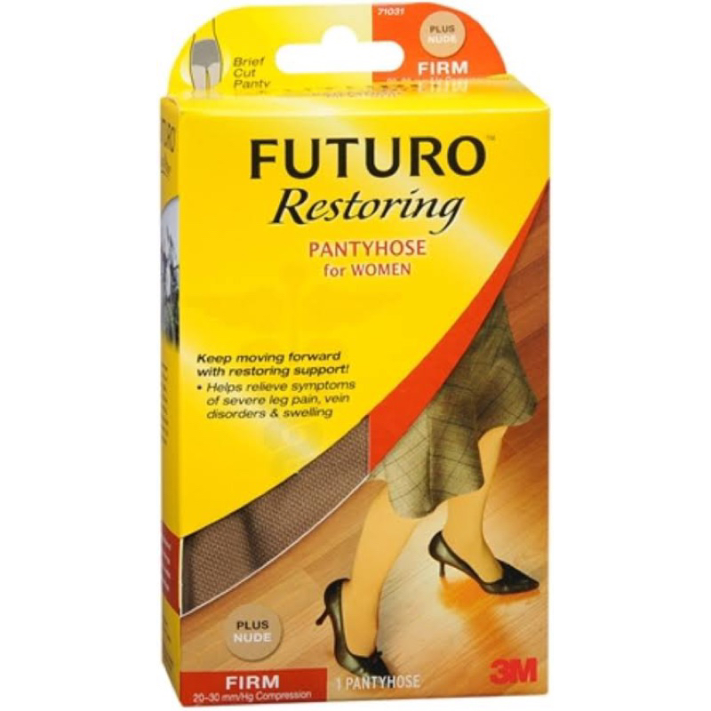 Futuro restoring pantyhose(large)ถุงน่องสำหรับบรรเทาเ้ละป้องกันอาการเส้นเลือดขอดรุ่นเเรงรัดสูงความยาวถึงเอว sizeL
