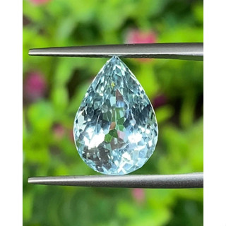 พลอย อความารีน Aquamarine 5.73 กะรัต (Cts.) พลอยแท้ อัญมณีมงคลประจําวันเกิด เครื่องประดับพลอย
