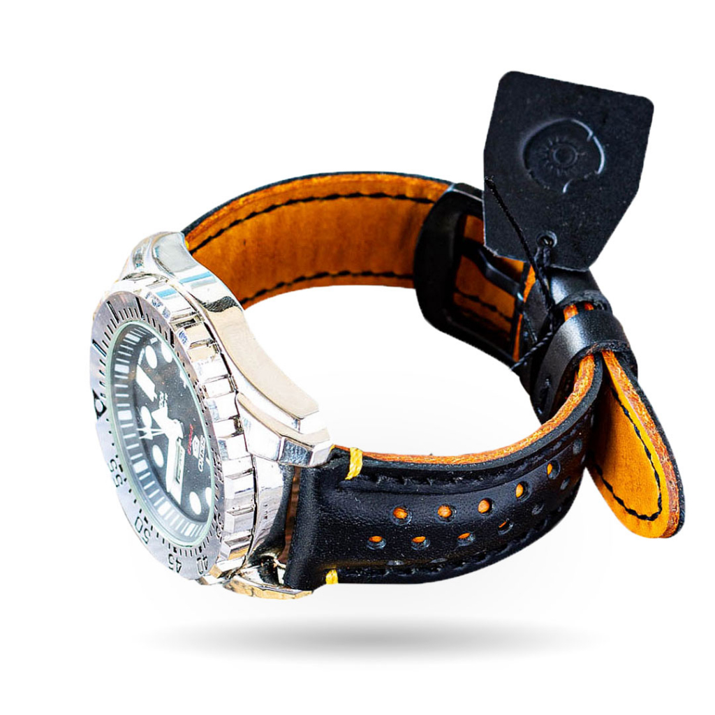 สายนาฬิกาข้อมือ, Handmade, Firmly 947, (OP) Style, Leather Watch Strap, Italian Veg Tanned