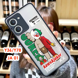 เคสโทรศัพท์ ตรงรุ่น สำหรับ VIVO V29/Y27 4G/Y36 5G/ Y78 เคสกันกล้อง เคสกันกระแทก ขอบสีผิวด้าน พร้อมส่งในไทย เคสขอบนิ่ม JA