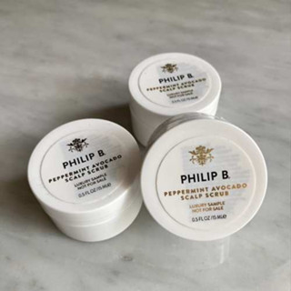 Philip B Peppermint Avocado Scalp Scrub ขนาดพกพา 15ml.