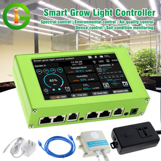 Grow Controller  LED เครื่องวัด อุณหภูมิในตัว ความชื้น ตัวจับเวลา เซ็นเซอร์ภายนอก 3 in 1 (อุณหภูมิ ความชื้น CO2)