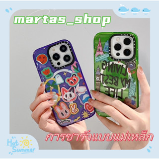 ❤️ส่งของขวัญ❤️ เคสไอโฟน 11 12 13 14 Pro Max กราฟฟิตี casetify สไตล์คู่รัก แฟชั่น ฤดูร้อน Case for iPhone สาวน่ารักหัวใจ