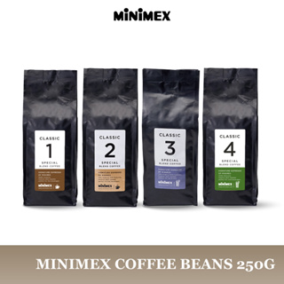 [มี 4 สูตร] Minimex เมล็ดกาแฟ Coffee Beans 250 g. (1 ถุง)