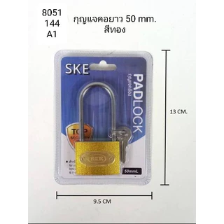 แม่กุญแจ ล็อคประตู กุญแจป้องกันโจร ระบบลูกปืนสองข้าง อุปกรณ์สเปก30/40/50/60mm คละสี คุ้มค่าคุ้มราคา