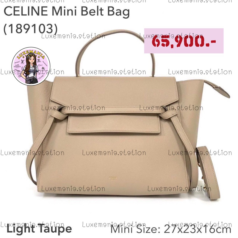 👜: New!! Celine Mini Belt Bag 189103‼️ก่อนกดสั่งรบกวนทักมาเช็คสต๊อคก่อนนะคะ‼️