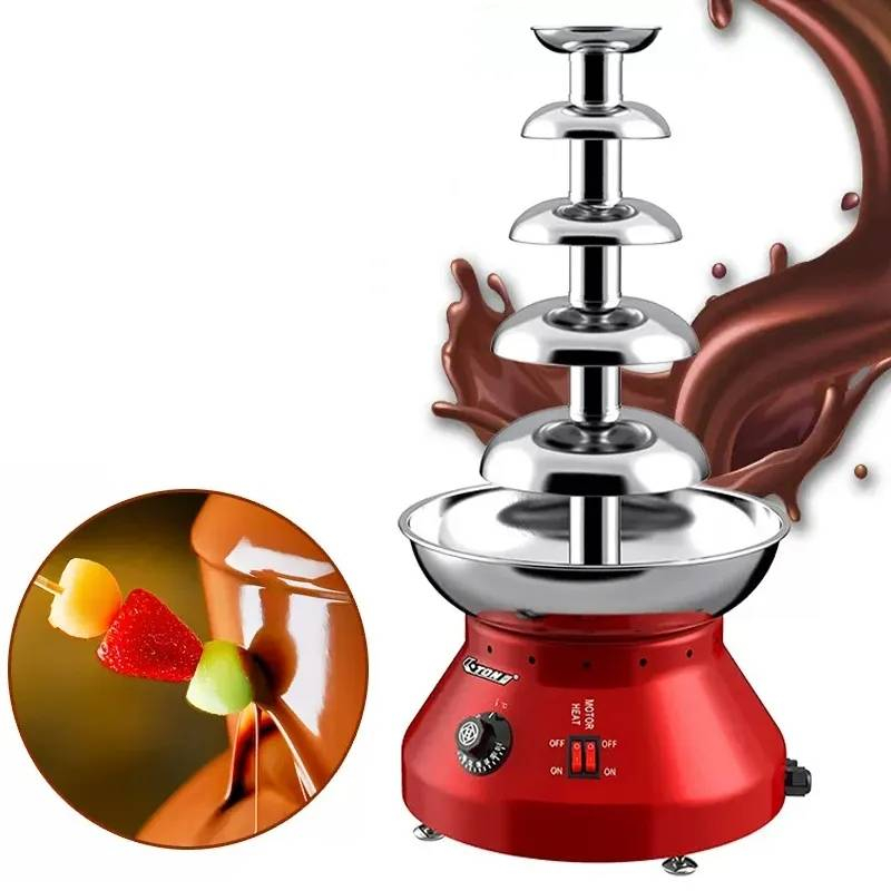 เครื่องทำช็อคโกแลตฟองดู5ชั้น ไฟฟ้า Chocolate Fondue ZB-CF-51🚩 มีพร้อมส่ง