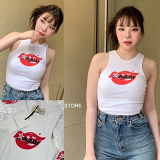 👄mardi tank top”เสื้อกล้าม แบรนด์ดังสุดฮอตฮิตตลอดกาล!! แมทซ์ง่าย ใส่ยังไงก็ไม่มีเอ้าท์ เนื้อผ้าร่อง นุ่มยืด ใส่สบาย