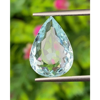 พลอย อความารีน Aquamarine 5.54 กะรัต (Cts.) พลอยแท้ อัญมณีมงคลประจําวันเกิด เครื่องประดับพลอย