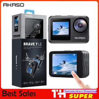 AKASO Brave 7 LE 4K30FPS 20MP WiFi Action Camera พร้อมหน้าจอสัมผัส Vlog Camera EIS 2.0 รีโมท 131 Feet กล้องใต้น้ำพร้อมแบ