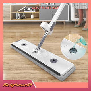 [🔥ขายร้อน] ไม้ถูพื้น ผ้าม็อบถูพื้น Flat Mop ดูดซับน้ําได้ดี แบบแห้งเร็ว ขนาดใหญ่พิเศษ ของใช้ในครัวเรือน J229