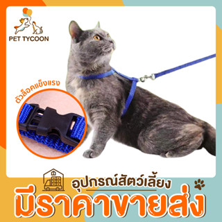 [🔥ขายส่ง] Pet Tycoon สายรัดอกแมว พร้อมสายจูง