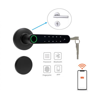 ล็อคดิจิตอล ลูกบิดประตูดิจิตอล สมาร์ทล็อค ล็อคลายนิ้วมือ Smart lock ล็อคประตูสวิง Digital Door lock กลอนประตูดิจิตอล