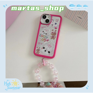 ❤️ส่งของขวัญ❤️ เคสไอโฟน 11 12 13 14 Pro Max ลูกสุนัข แฟชั่น ความนิยม ฤดูร้อน สาวน่ารักหัวใจ Case for iPhone สาวน่ารักหัว