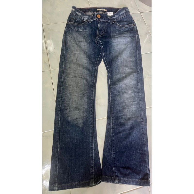 กางเกงยีนส์ ขาม้า levi’s แทัป้ายเล็ก เอว 28” มือสอง