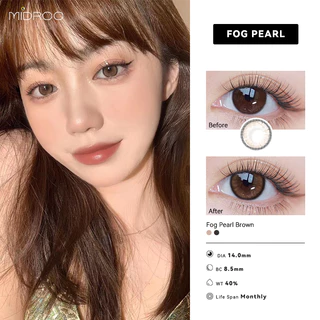 【ล้างสต๊อก】MIDROO🌈 คอนแทคเลนส์ Glaze Brown คอนเทคเลนส์รายเดือนขนาดมินิ 1คู่🌷- 14.0mm/ 14.2mm