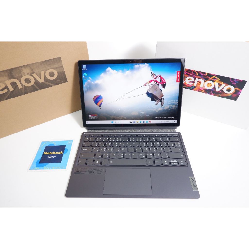 (ของใหม่) Lenovo Duet5 ทัสกรีนถอดจอได้ สเปคเทพ i5-1235U ram16 จอ12.4 ความชัด2k ssd512 ประกันศูนย์ยาว