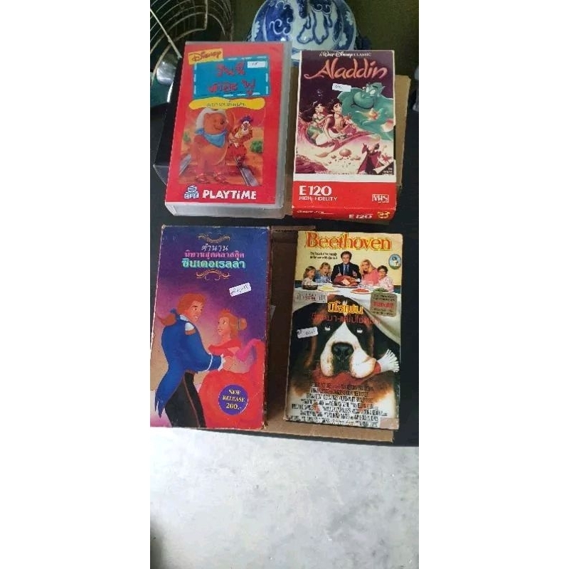 VDO tape VHS หนังการ์ตูนสำหรับเด็ก แยกขาย ราคาต่อม้วน