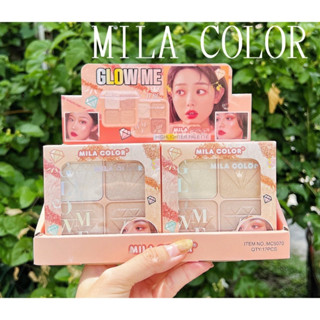 MC-5070 MILA COIOR พาเลท เนื้อเกลี่ยง่าย  สีติดทนนาน แนบเนียนสนิทไปกับผิว เพิ่มสีสันให้ดวงตาน่ามอง