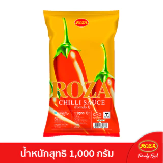 โรซ่า ซอสพริก ขนาด 1,000 กรัม ถุงเติม (คละซอสมะเขือเทศ 1 กก.ได้)