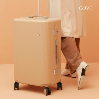 COVE Quartz V.2 [กรอกโค้ดช้อปปี้ 9COVE5K] กระเป๋าเดินทางล้อลากโครงอลูมิเนียม 20, 24, 29 นิ้ว รับประกัน 3 ปี