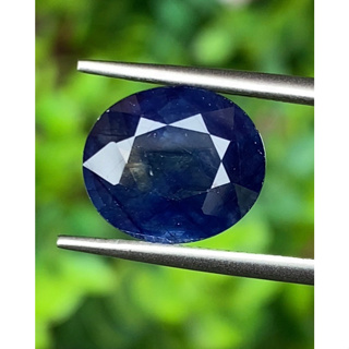 ไพลิน (Blue Sapphire) 5.69 กะรัต (Cts.) พลอยแท้ อัญมณีมงคลประจําวันเกิด เครื่องประดับพลอย