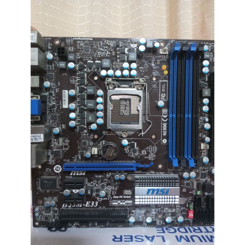 Mainboard 1156 MSI H55M-E33 Socket 1156 รองรับ Gen1