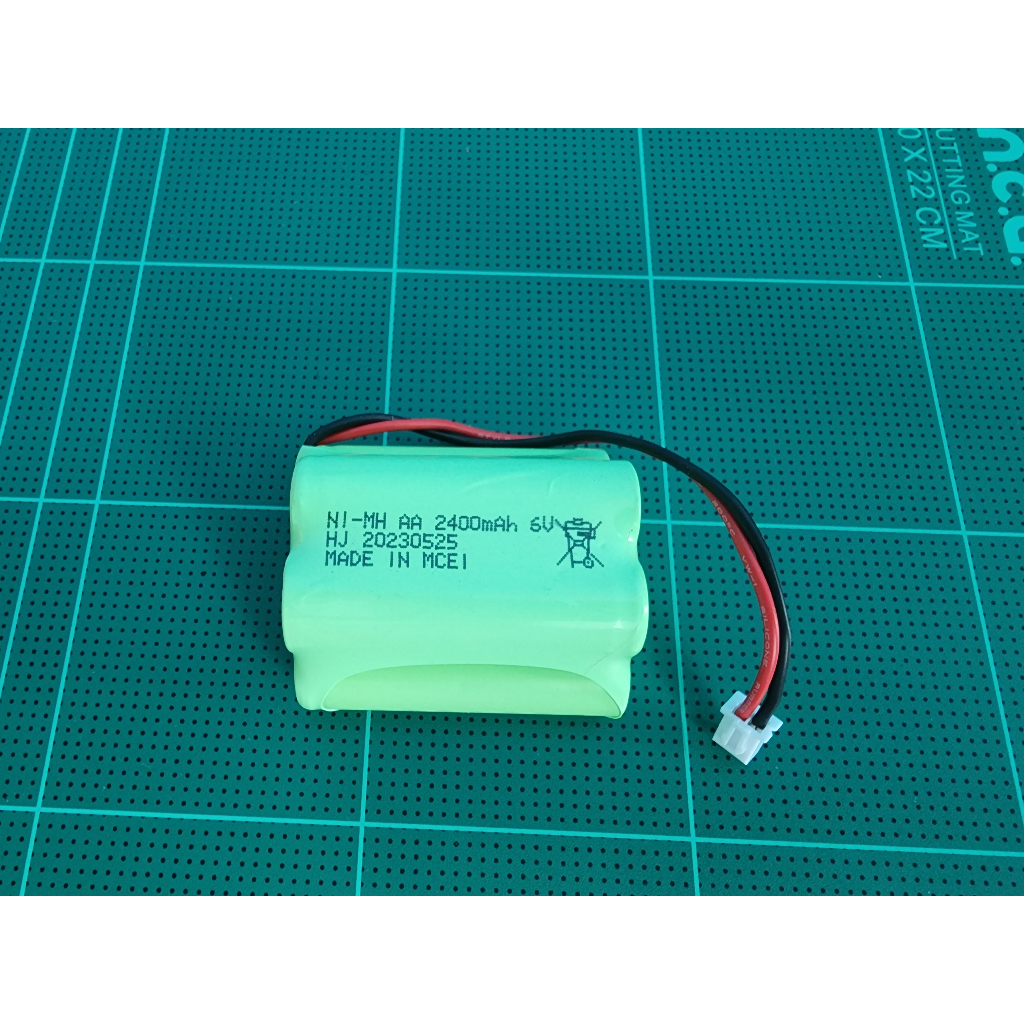 แบตเตอรี่๋นิเกิล สำหรับไฟฉุกเฉิน (Battery Nickel Metal Hydride 6 V 2400 mAh) คุณภาพเกรดพรีเมี่ยม - รูปที่ 2