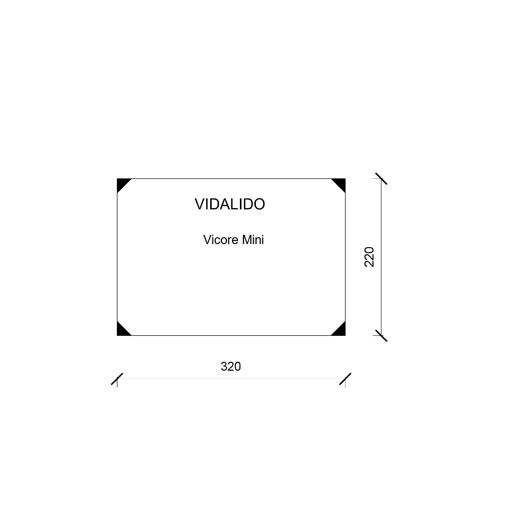 กราวชีท ผ้าปูรองเต็นท์ VIDALIDO Vicore Mini กราวชีท ตรงรุ่น ผ้าใบหนา