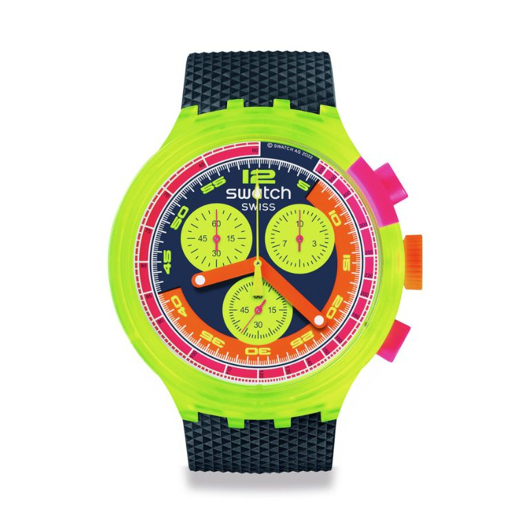 Swatch นาฬิกาผู้ชาย SWATCH NEON TO THE MAX PAY! รุ่น SB06J101-6000