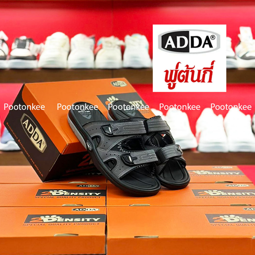 ADDA รุ่น 21N48-W1 / 21N48-M1 รองเท้าแตะแบบสวม  รองเท้าผู้ชายและผู้หญิง ของเเท้ พร้อมส่ง