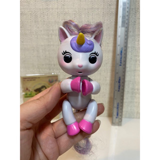 Hugmin friends / Unicorn wowwee fingerlings 014 สีขาว ของแท้ สภาพ98%