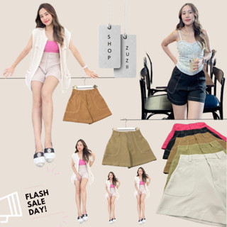 Classic short  pants กางเกงขาสั้น แฟชั่นเอวสูง ทรงสวยดีเทลเก็บขอบกระเป๋า ผ้าบาบี้เนื้อนุ่มไม่บาง