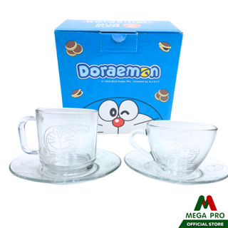 Megapro - เซ็ทแก้วกาแฟพร้อมจานรอง Doraemon