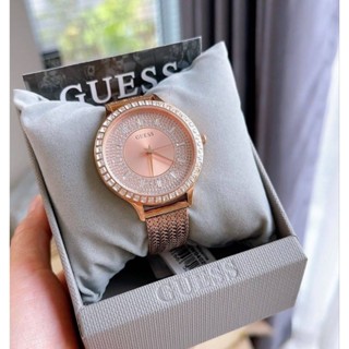 🎉💥นาฬิกาข้อมือ ผู้หญิง สีrose gold NEW Guess  ตัวเรือนและสายสเตนเลสสีโรสโกลด์