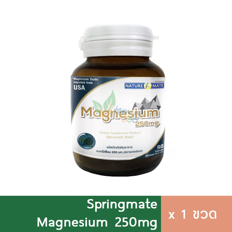 Springmate Magnesium แมกนีเซียม 90 เม็ด