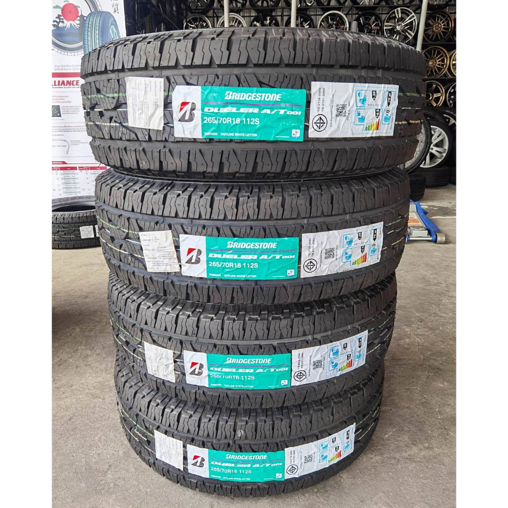 🔴 ยาง "#บริดจสโตน" Bridgestone Dueler A/T001 265/70R16 ปี 23