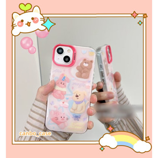 🎁ส่งของขวัญ🎁เคสไอโฟน สำหรับ 11 14 for iPhone Case 13 12 Pro Max น่าสนใจ กระต่าย หมีน้อย กันกระแทก เคสนิ่ม เคสโทรศัพท์