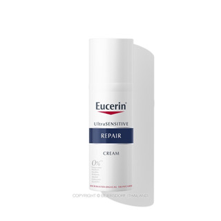 Exp.7/24 (50 มล) ผิวธรรมดา-แห้ง Eucerin UltraSENSITIVE REPAIR CREAM (ครีมบำรุงผิวสำหรับผิวแพ้ง่าย ลดผิวแห้ง แดง ระคาย)