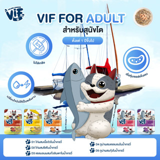 Felina Canino VIF for Dog อาหารเปียกสำหรับสุนัขโต ขนาด 75g.